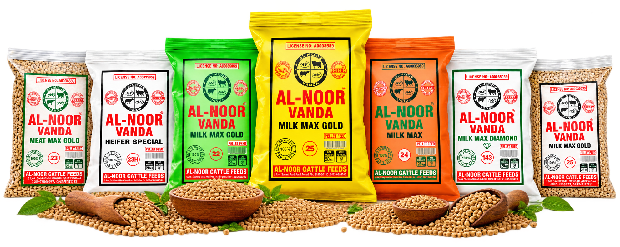 The Al-Noor Vanda range available at Khan Traders